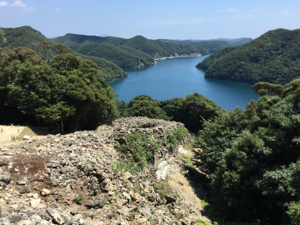 金田城・南西部石塁